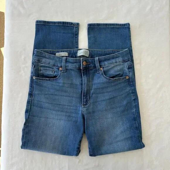 High Rise Slim Straight Denim Jeans Womens, Size 8 (29) - Picture 1 of 12